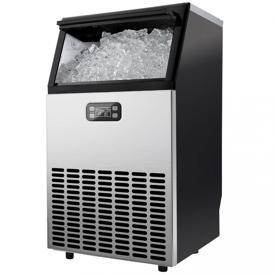 Commercial Ice Maker Machine, 2K+ Bought in Past Month, Original Price: $329, Now: $197. 100lbs/24H Stainless Steel Under Counter ice Machine with 33lbs Ice Storage Capacity, Freestanding Ice Maker