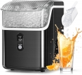 Nugget Ice Makers Countertop, 2K+ Bought in Past Month, Original price: $169, Now: $117. Pebble Ice Machine with Chewable Pellet Ice, 34Lbs/24H, Self-Cleaning, Sonic Ice, One-Click Operation, for Kitchen,Office Stainless Steel Black