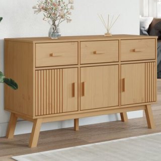 The Elegant Solid Pine Sideboard - A Scandinavian-Inspired Storage Solution for Your Home