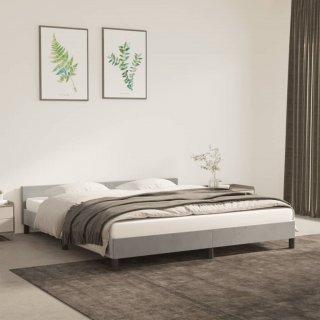 Velvet-Embellished Bed Frame with Headboard for a Restful California King Sleep
