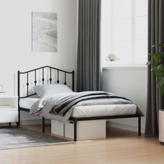 The Elegant Black Metal Bed Frame with Headboard: A Sturdy and Functional Choice for Your Bedroom