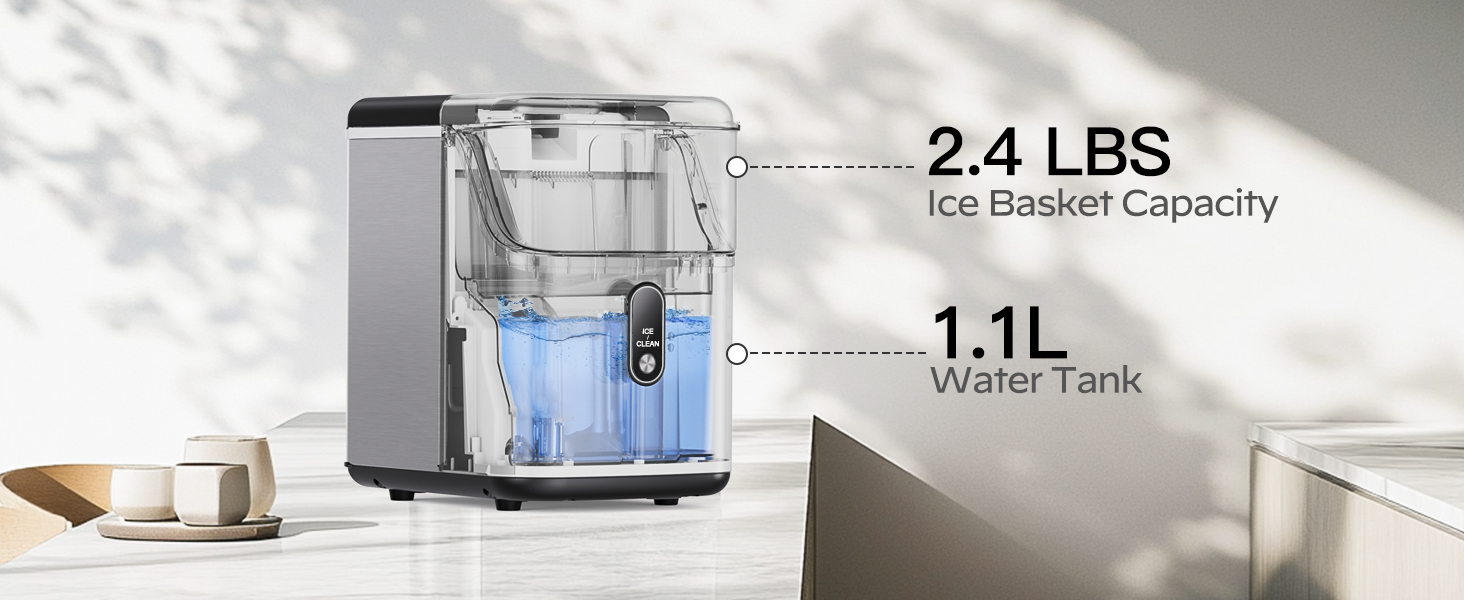 Portable Nugget Ice Cube Maker Machine