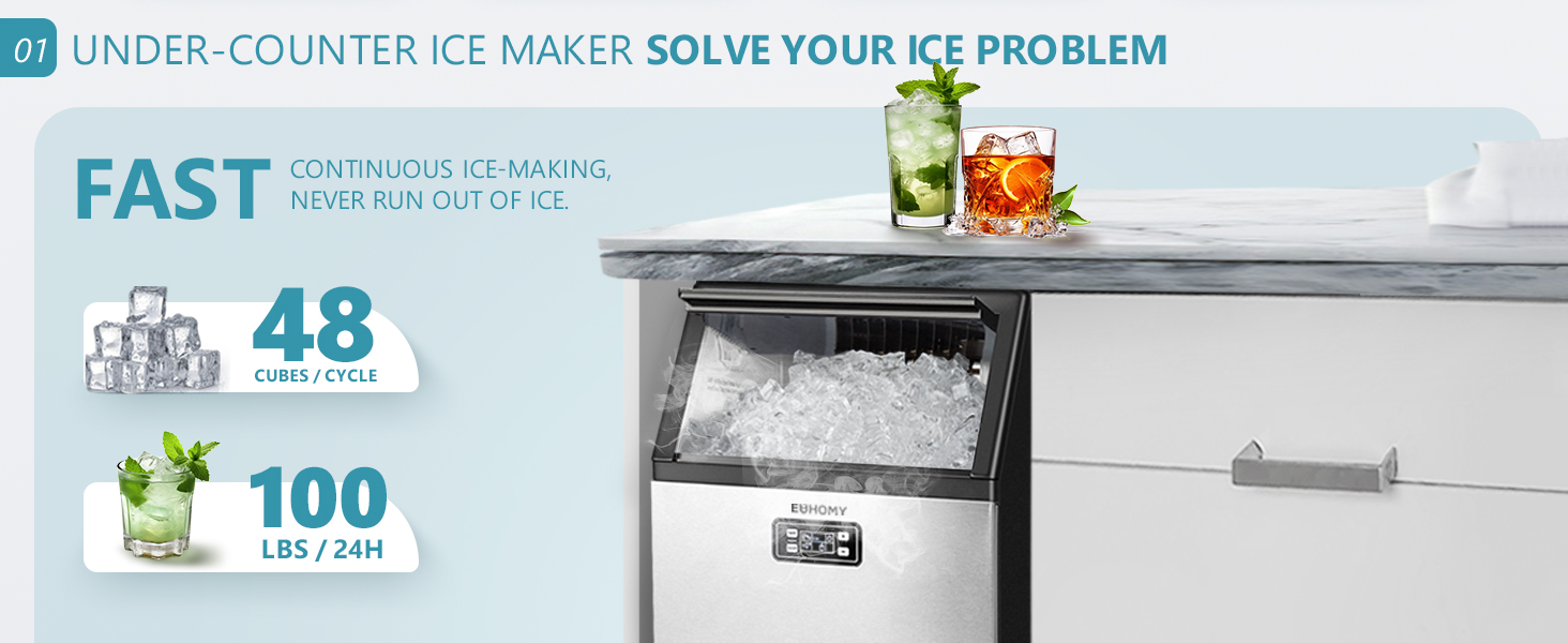 Countertop Nugget Ice Maker Machine