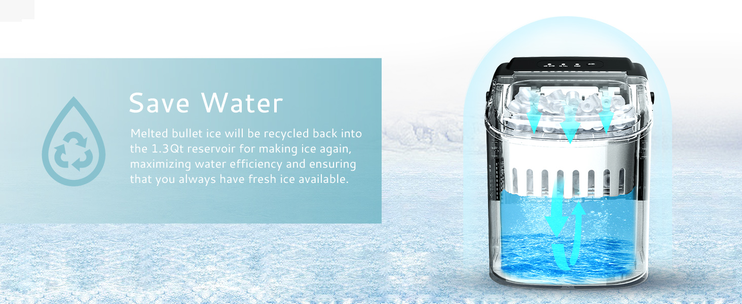 Portable Countertop Ice Maker Machine